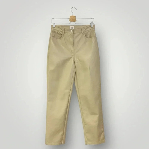 Aritzia Wilfred Vegan Leather Pants Sz 8 - Picture 2 of 13